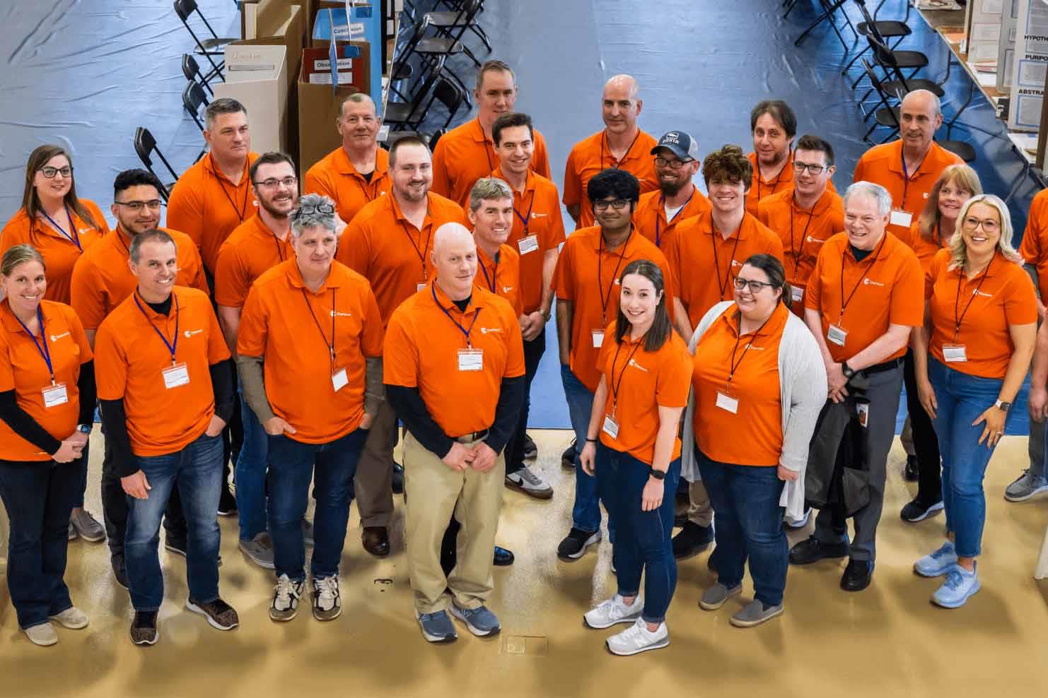 Group of people wearing Chemours shirts