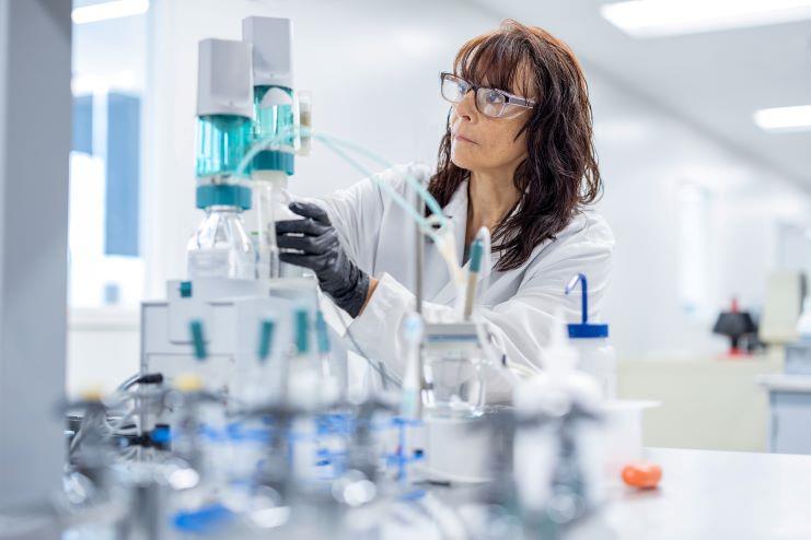 employee using tools to perform research
