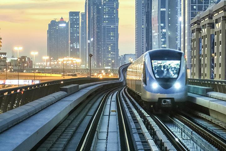 An image of a driverless electric train enabled by a new round of innovation in technology and chemistry.
