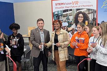 Junior Achievement handshake photo